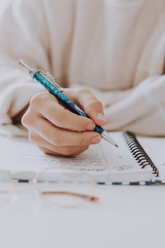 writing in margin